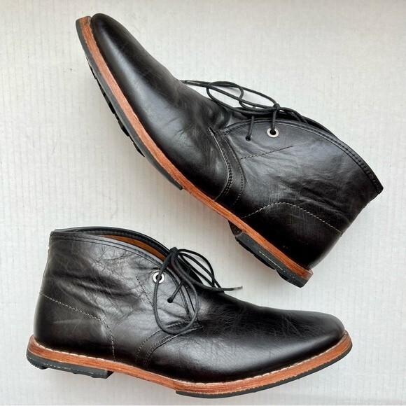 Timberland Boot Company Black Leather Ankle Lace Up Boots Booties Women’s 7 - Picture 1 of 15